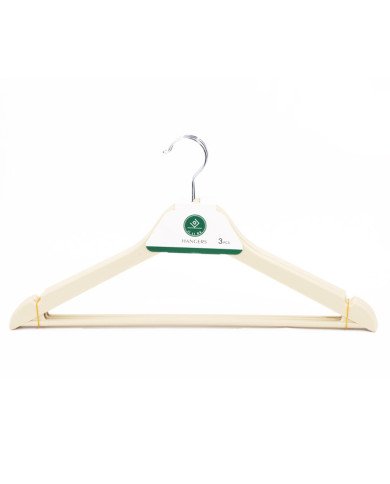 Lot de 3 cintres en plastique Lot de 3 cintres en plastique