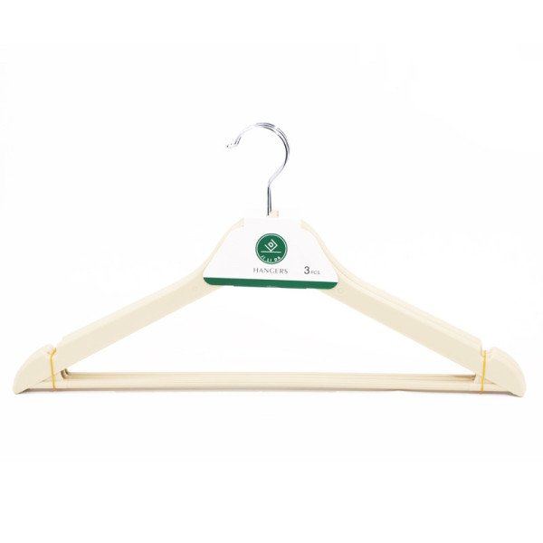 Lot de 3 cintres en plastique Lot de 3 cintres en plastique