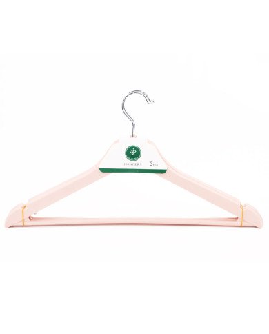 Lot de 3 cintres en plastique Lot de 3 cintres en plastique