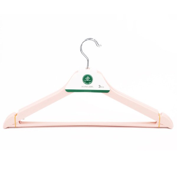 Lot de 3 cintres en plastique Lot de 3 cintres en plastique