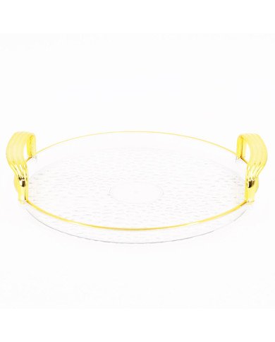 Plateau à servir rond  en plexi 25cm Plateau à servir rond  en plexi 25cm