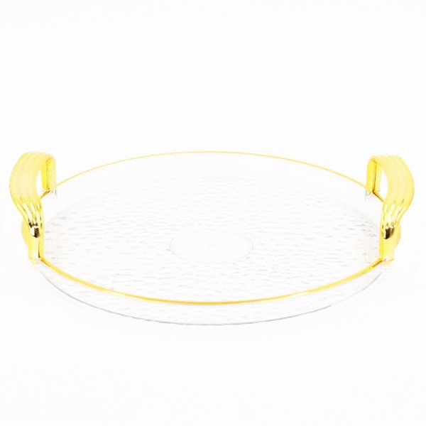 Plateau à servir rond  en plexi 25cm Plateau à servir rond  en plexi 25cm
