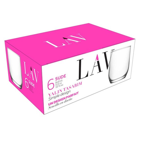 Lot de 6 Verres à Eau 315ml - LAV