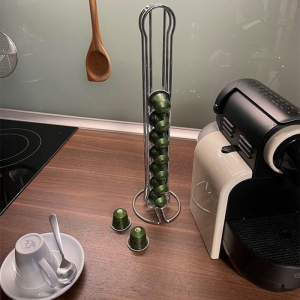 Support à Capsules Pour 20 Pads Nespresso - FACKELMANN Support à Capsules Pour 20 Pads Nespresso - FACKELMANN