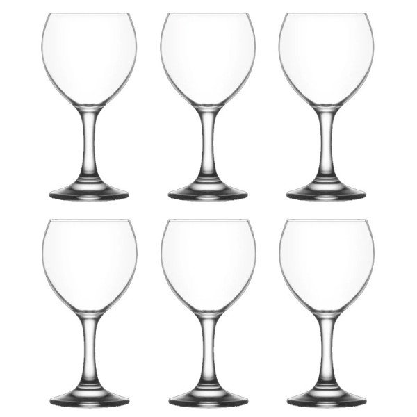 Lot de 6 Verres à pied 210ml Misket - LAV Lot de 6 Verres à pied 210ml Misket - LAV