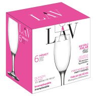 Lot de 6 Verres à pied 190ml Misket - LAV Lot de 6 Verres à pied 190ml Misket - LAV