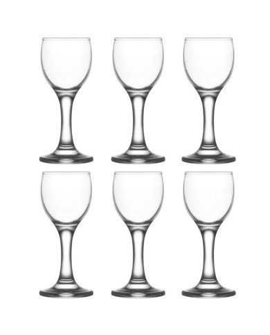 Lot de 6 Verres à pied 55ml Misket - LAV Lot de 6 Verres à pied 55ml Misket - LAV