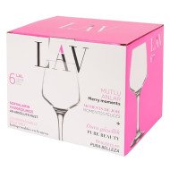 Lot de 6 Verres à pied 295ml Lal - LAV