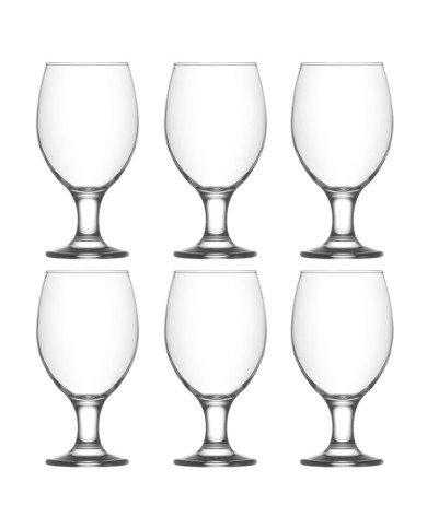 Lot de 6 Verres à pied 400ml Misket - LAV Lot de 6 Verres à pied 400ml Misket - LAV