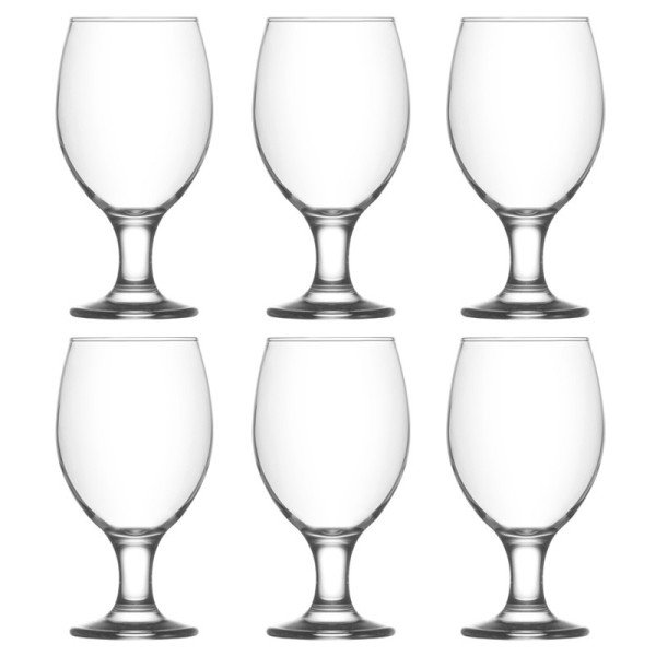 Lot de 6 Verres à pied 400ml Misket - LAV Lot de 6 Verres à pied 400ml Misket - LAV