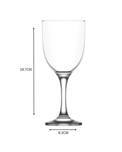 Lot de 6 Verres à pied 365ml Tokyo - LAV Lot de 6 Verres à pied 365ml Tokyo - LAV