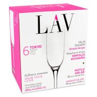 Lot de 6 Verres à pied 210ml Tokyo - Lav