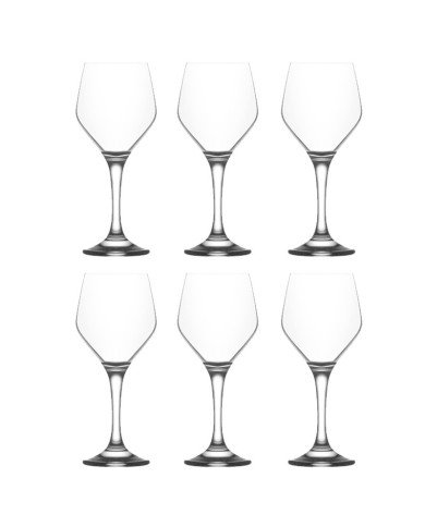 Lot de 6 Verres à pied 260ml Ella - LAV Lot de 6 Verres à pied 260ml Ella - LAV
