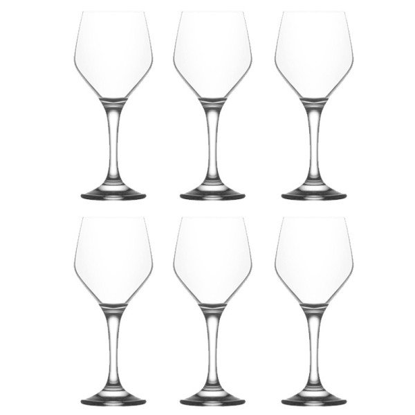 Lot de 6 Verres à pied 260ml Ella - LAV Lot de 6 Verres à pied 260ml Ella - LAV