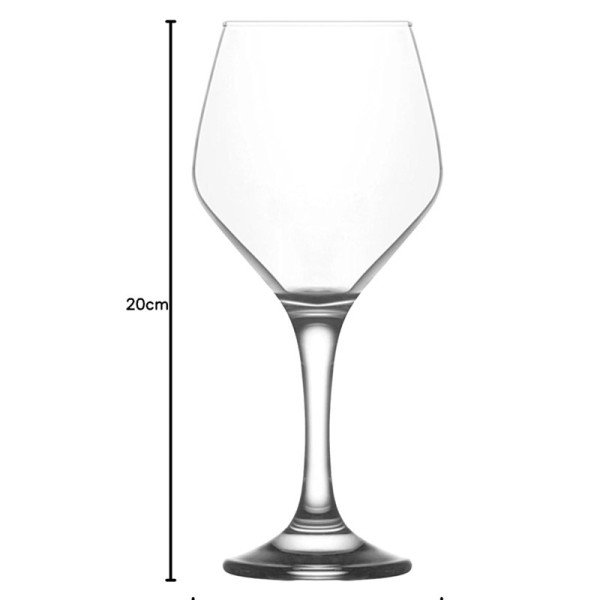 Lot de 6 Verres à pied 260ml Ella - LAV