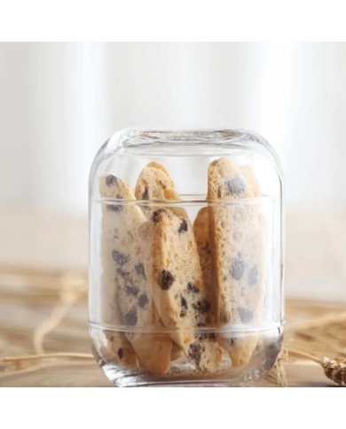 Bocal à Biscuits en Verre 380ml Duo - LAV Bocal à Biscuits en Verre 380ml Duo - LAV