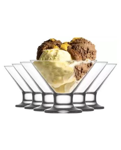 Lot de 6 Coupes à glace 165ml Crema - LAV Lot de 6 Coupes à glace 165ml Crema - LAV