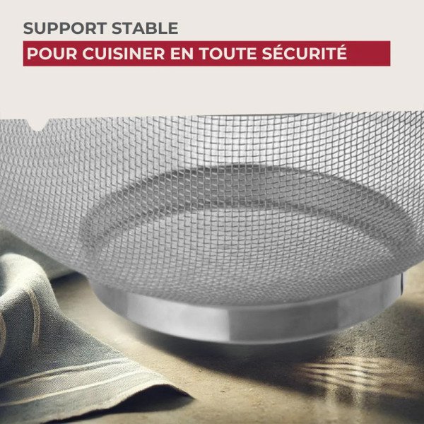 Passoire Tamis Inox 20cm avec poignée - FACKELMANN