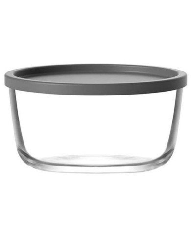 Bol en Verre avec Couvercle Hermétique 380ml - Design Moderne - Idéal pour Conservation et Service - LAV