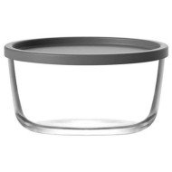 Bol en Verre avec Couvercle Hermétique 800ml - Design Moderne - Idéal pour Conservation et Service - LAV