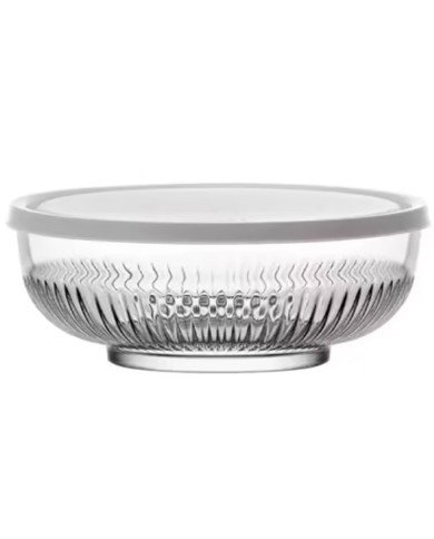 Bol en Verre avec Couvercle Hermétique 600ml - Design Moderne - Idéal pour Conservation et Service - LAV