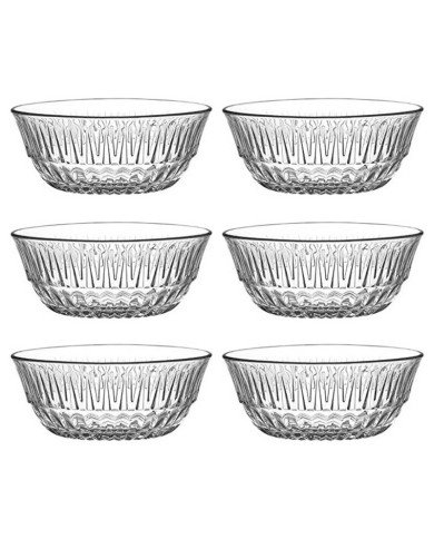 Lot de 6 Bols en Verre 345ml Alinda - LAV Lot de 6 Bols en Verre 345ml Alinda - LAV