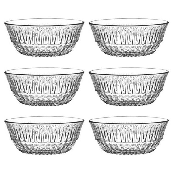 Lot de 6 Bols en Verre 345ml Alinda - LAV