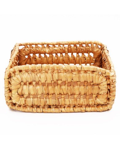 Corbeille à Pain Rectangulaire en Paille Tissé 23 x 17cm