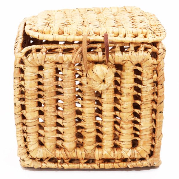 Panier à Linge Cube 25 x 25cm En Paille tissé Panier à Linge Cube 25 x 25cm En Paille tissé