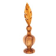 Flacon de Khol en Bois d’Olivier PM - Artisanat Tunisien Authentique