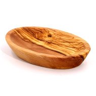 Ravier Ovale en Bois d’Olivier T1 - Artisanat Tunisien Authentique