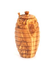Boite à Miel en Bois d’Olivier T3 - Artisanat Tunisien Authentique