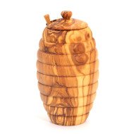 Boite à Miel en Bois d’Olivier T3 - Artisanat Tunisien Authentique