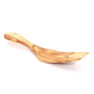 Spatule à Gâteau en Bois d’Olivier - Artisanat Tunisien Authentique