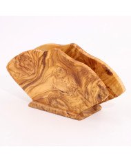 Porte Serviettes en Bois d’Olivier - Artisanat Tunisien Authentique