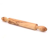 Rouleau à Pâtisserie en Bois d’Olivier 40cm - Artisanat Tunisien Authentique