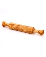 Rouleau à Pâtisserie en Bois d’Olivier 30cm - Artisanat Tunisien Authentique