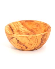 Bol en Bois d’Olivier Ø 10cm - Artisanat Tunisien Authentique