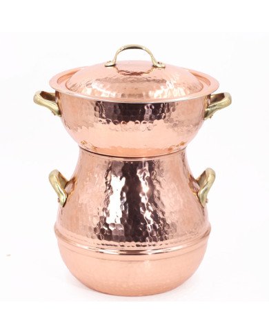 Couscoussier en Cuivre M.N 2 Litres – Tradition et Excellence pour une Cuisson Authentique Couscoussier en Cuivre M.N 2 Litres – Tradition et Excellence pour une Cuisson Authentique