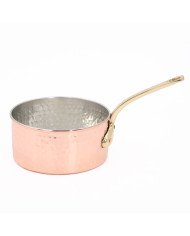 Casserole en Cuivre avec Manche en Laiton Ø 14cm - Artisanale et Élégante
