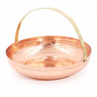 Corbeille à Pain en Cuivre Martelé Ø 28cm - Artisanale et Élégante