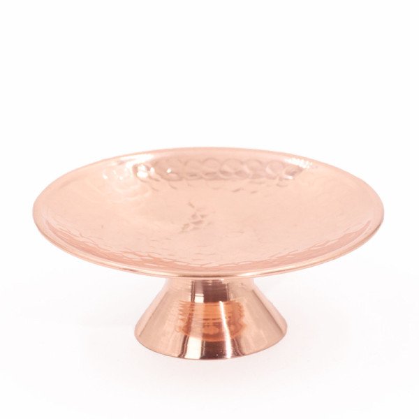 Plateau à Fruits en Cuivre Martelé Ø 12cm - Artisanale et Élégante