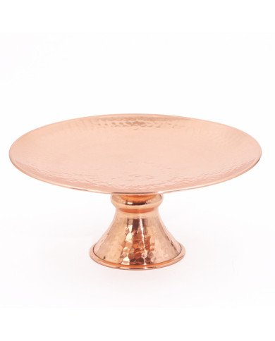 Plateau à Fruits en Cuivre Martelé Ø 26cm - Artisanale et Élégante