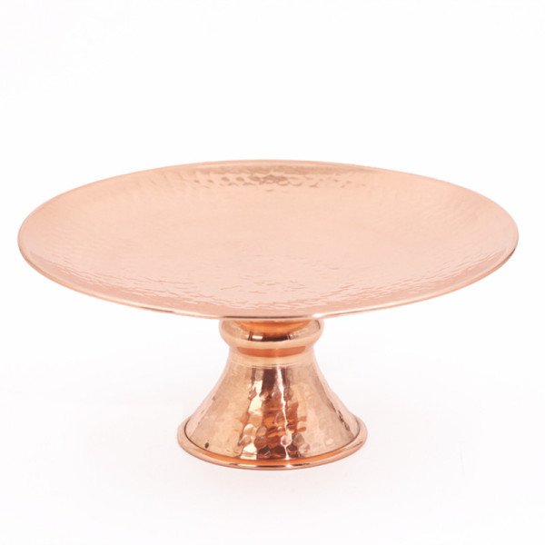 Plateau à Fruits en Cuivre Martelé Ø 26cm - Artisanale et Élégante