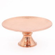 Plateau à Fruits en Cuivre Martelé Ø 26cm - Artisanale et Élégante