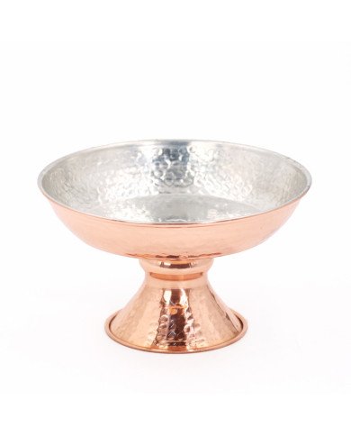 Panier à Fruits en Cuivre Martelé Ø 18cm - Artisanale et Élégante