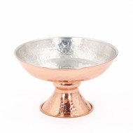 Panier à Fruits en Cuivre Martelé Ø 18cm - Artisanale et Élégante