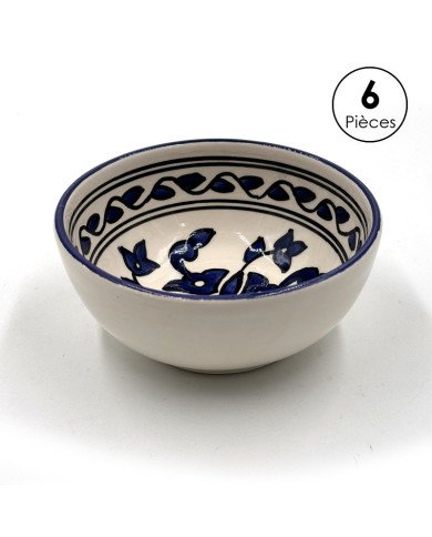 Service à soupe en céramique artisanale bleu et blanc 11pcs Service à soupe en céramique artisanale bleu et blanc 11pcs