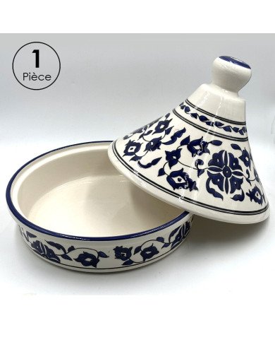 Service à Table Royal en céramique artisanale bleu et blanc 21pcs Service à Table Royal en céramique artisanale bleu et blanc 21pcs