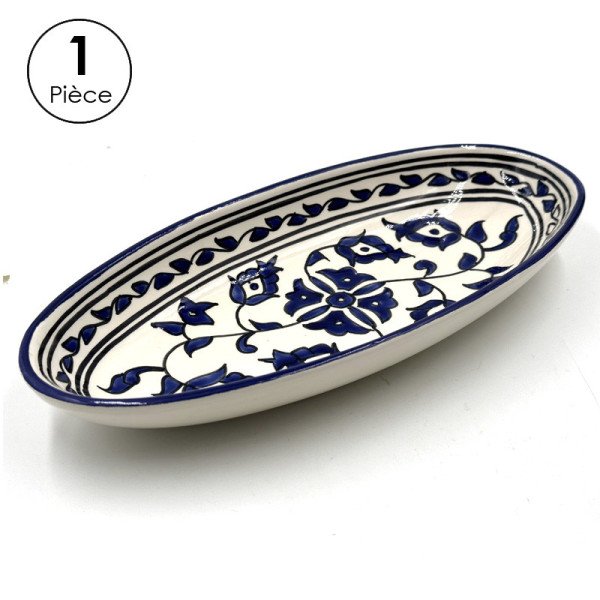 Service à Table Royal en céramique artisanale bleu et blanc 21pcs